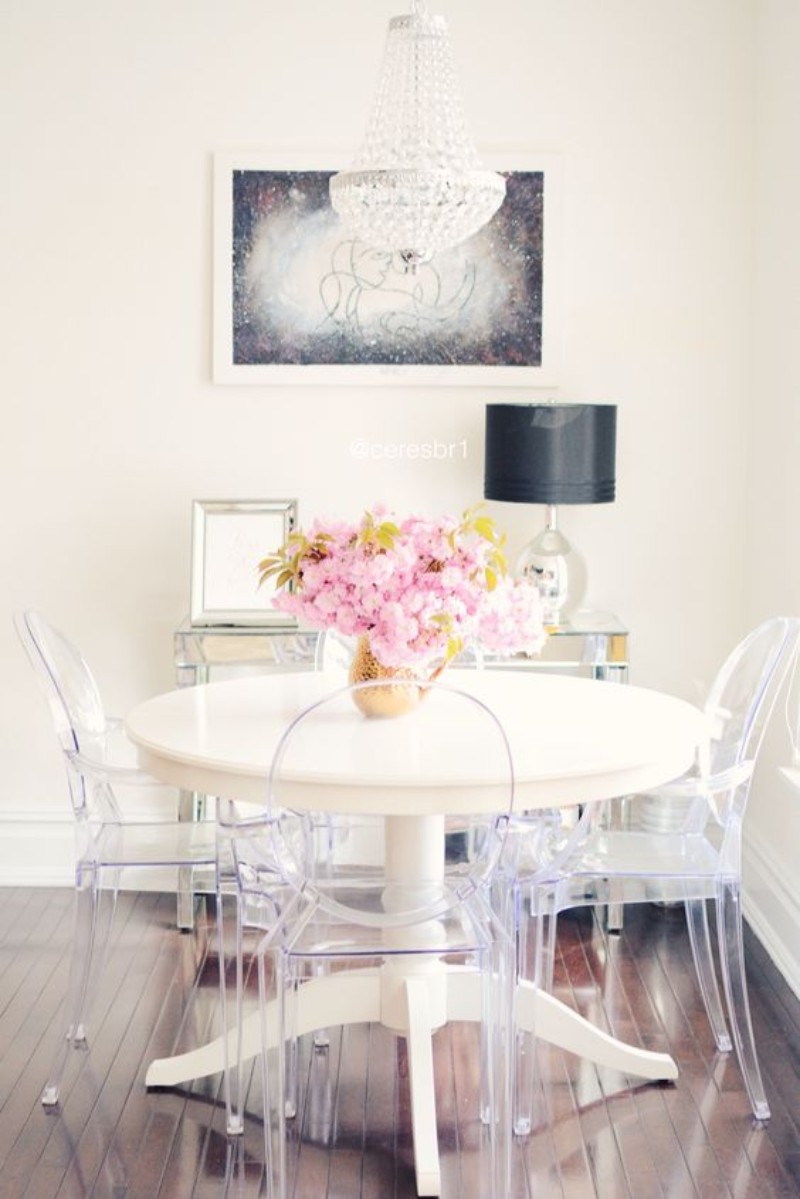 Here’s Why Clear Dining Chairs Are A Trend For Small Spaces